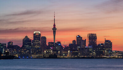 Auckland CBD sunset